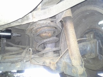 Right rear suspension