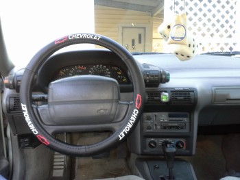 New wheel cover and fuzzy dice