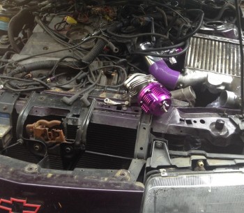 This pic was from a little earlier in the project, when the engine bay was still a war zone of wires.
