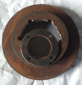 Outlet flange rotor.jpg (169.86 KiB) Viewed 10204 times Not used for stopping anymore, this brake rotor at least helped keep me going today.