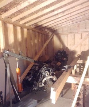 Moving Eng 4b.jpg (460.54 KiB) Viewed 17242 times The storage rack has been reconstructed and doubled in length. Each engine gets a custom bracket on the storage rack. I would have preferred one uniform design, but it isn't reasonable with the variety of engines being stored, even if I made them adjustable.